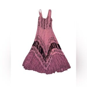 Bohemian maxi dress free size